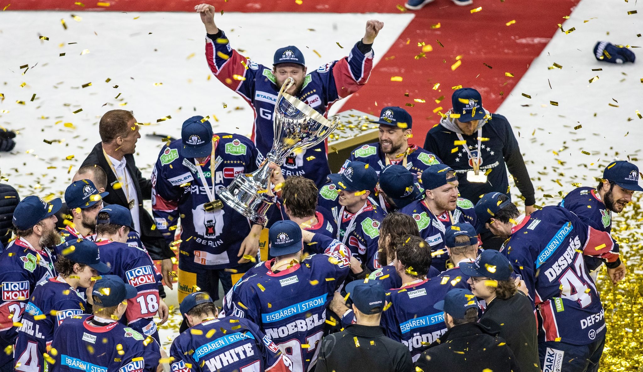 «Megageil»: Eisbären feiern Eishockey-Jubiläumstitel