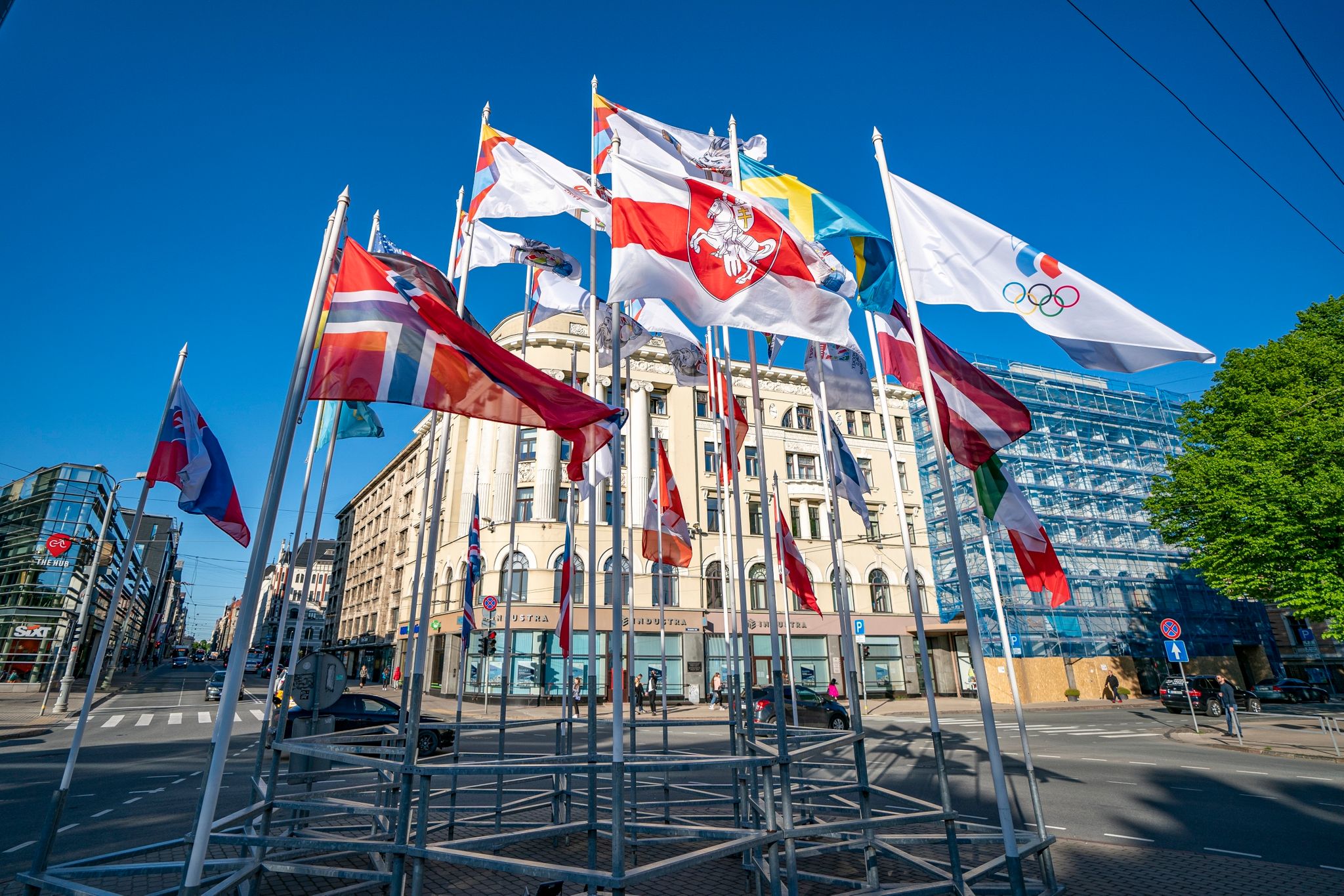 Aufsehen um Flaggentausch am Rande der Eishockey-WM in Riga
